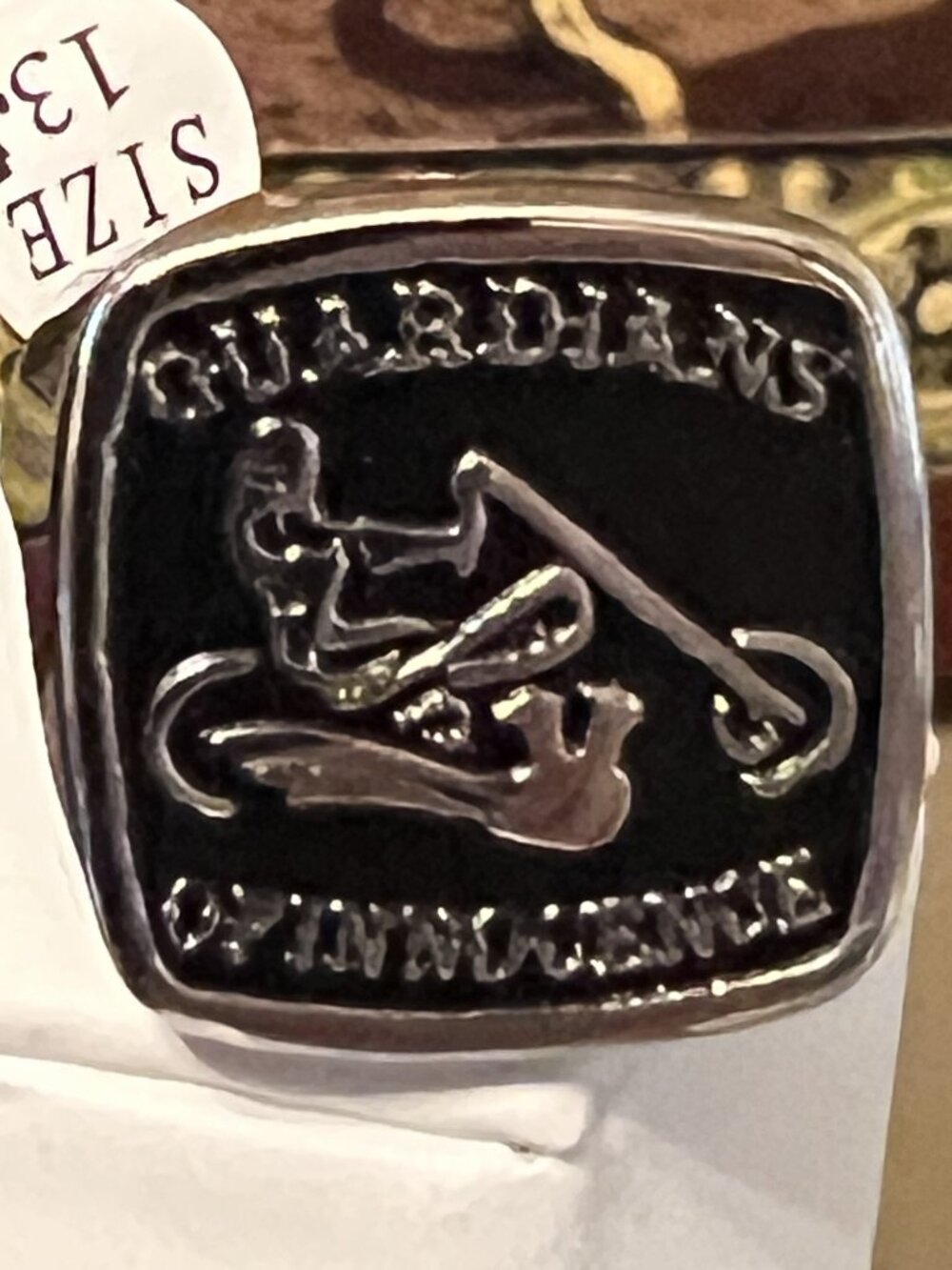 Stainless Steel GUARDIANS OF INNOCENCE Ring Size 11, 11.5, 12, 13.5 (226)